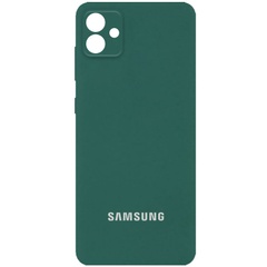 Чехол Silicone Cover Full Camera (AA) для Samsung Galaxy A04 Зеленый / Pine green