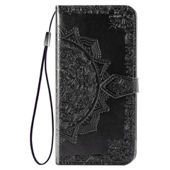 Кожаный чехол (книжка) Art Case с визитницей для Huawei Y6p Черный