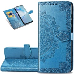 Кожаный чехол (книжка) Art Case с визитницей для Samsung Galaxy A11 / M11 Синий
