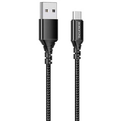 Дата кабель Borofone BX54 Ultra bright USB to MicroUSB (1m), Чорний