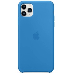 Чохол Silicone case (AAA) для Apple iPhone 11 Pro Max (6.5"), Синий / Surf Blue