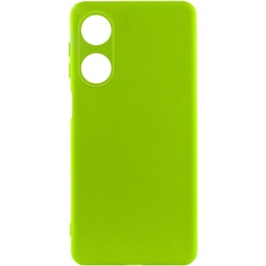 Чохол Silicone Cover Lakshmi Full Camera (A) для Oppo A38 / A18, Салатовый / Neon green