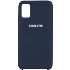 Чехол Silicone Cover (AAA) для Samsung Galaxy A51 Синий / Midnight blue