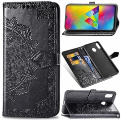 Кожаный чехол (книжка) Art Case с визитницей для Samsung Galaxy A20 / A30 Черный
