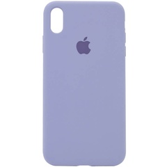 Чехол Silicone Case Full Protective (AA) для Apple iPhone XR (6.1") Серый / Lavender Gray
