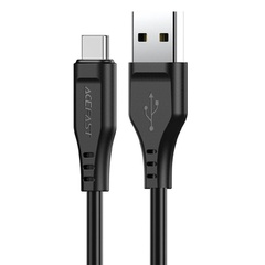 Дата кабель Acefast C3-04 USB-A to USB-C TPE (1.2m), Black