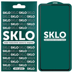 Защитное стекло SKLO 5D (full glue) для Xiaomi Redmi Note 10 / Note 10s / Poco M5s Черный