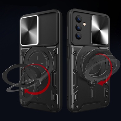 Ударопрочный чехол Bracket case with Magnetic для Samsung Galaxy A25 5G Black