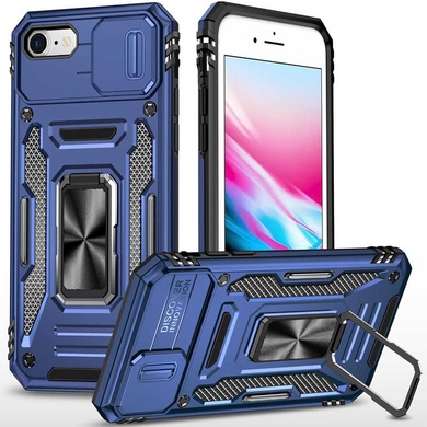 Ударопрочный чехол Camshield Army Ring для Apple iPhone 7 / 8 / SE (2020) (4.7") Синий / Navy