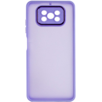 TPU+PC case Accent for Xiaomi Poco X3 NFC / Poco X3 Pro, White / Purple
