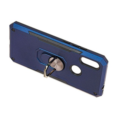 Ударопрочный чехол SG Ring Color магнитный держатель для Xiaomi Redmi Note 7 / Note 7 Pro / Note 7s Темно-синий