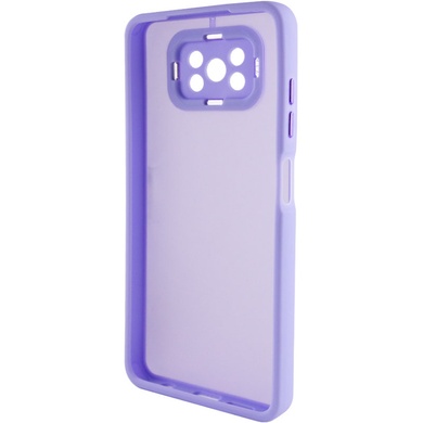 TPU+PC case Accent for Xiaomi Poco X3 NFC / Poco X3 Pro, White / Purple
