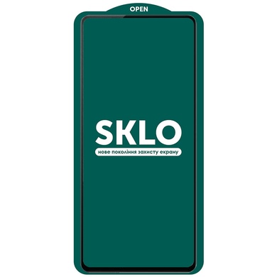 Защитное стекло SKLO 5D для Xiaomi Redmi Note 10 / Note 10s / Poco M5s Черный