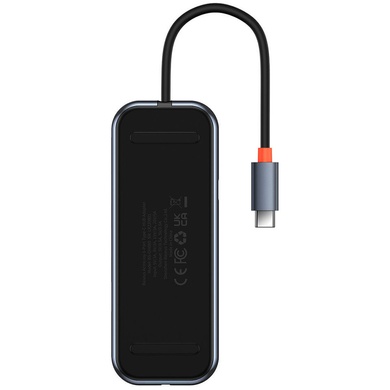 Переходник Baseus Hub AcmeJoy 7-Port Type-C (HDMI*1+USB3.0*2+USB2.0*1+Type-C PD&Data*1+SD/TF) (WKJZ) Dark Gray