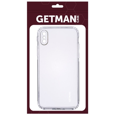 TPU чехол GETMAN Clear 1,0 mm для Apple iPhone X / XS (5.8") Бесцветный (прозрачный)