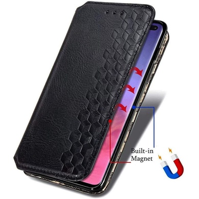 Кожаный чехол книжка GETMAN Cubic (PU) для Samsung Galaxy A04e Черный