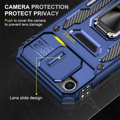 Ударопрочный чехол Camshield Army Ring для Apple iPhone 7 / 8 / SE (2020) (4.7") Синий / Navy