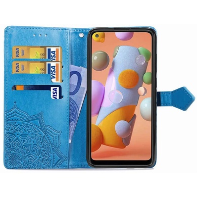 Шкіряний чохол (книжка) Art Case з візитницею для Samsung Galaxy A11 / M11, Синій
