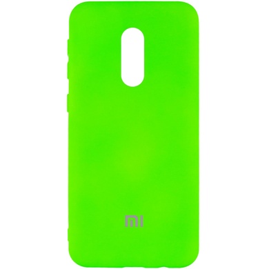 Чехол Silicone Cover My Color Full Protective (A) для Xiaomi Redmi Note 4X / Note 4 (Snapdragon) Салатовый / Neon green