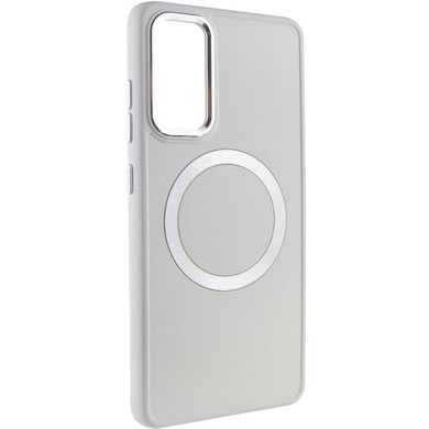 TPU чохол Bonbon Metal Style with MagSafe для Samsung Galaxy S24, Білий / White