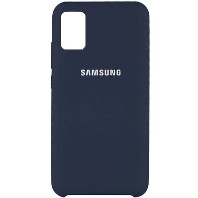 Чохол Silicone Cover (AAA) для Samsung Galaxy A51, Синій / Midnight Blue