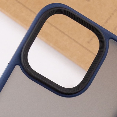 TPU+PC чехол Metal Buttons для Apple iPhone 14 Pro Max (6.7") Синий