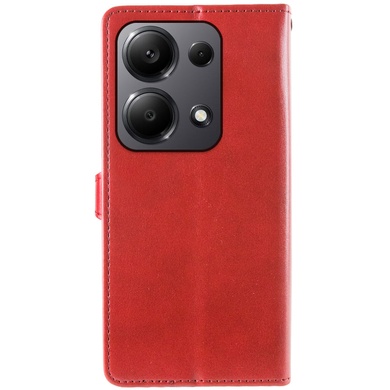 Кожаный чехол книжка GETMAN Gallant (PU) для Xiaomi Redmi Note 13 5G Красный
