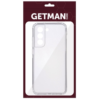 TPU чехол GETMAN Clear 1,0 mm для Samsung Galaxy S21 FE Бесцветный (прозрачный)