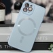 Чехол TPU+Glass Sapphire Midnight with MagSafe для Apple iPhone 14 Pro (6.1") Голубой / Blue