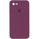 Чехол Silicone Case Square Full Camera Protective (AA) для Apple iPhone 6/6s (4.7") Бордовый / Maroon