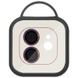 Захисне скло Metal Shine на камеру (в упак.) для Apple iPhone 12 / 12 mini / 11, Сиреневый / Rainbow