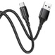 Дата кабель Borofone BX54 Ultra bright USB to MicroUSB (1m), Чорний
