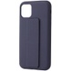 Чохол Silicone Case Hand Holder для Apple iPhone 11 Pro Max (6.5 "), Темно-синій / Midnight blue