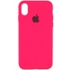 Чохол Silicone Case Full Protective (AA) для Apple iPhone XS Max (6.5 "), Рожевий / Barbie pink