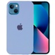Чехол Silicone Case Full Protective (AA) для Apple iPhone 13 mini (5.4") Голубой / Lilac Blue