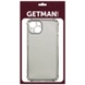 TPU чохол GETMAN Ease logo посилені кути для Apple iPhone 13 mini (5.4 "), Серый (прозрачный)