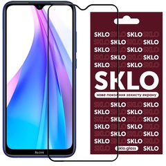 Защитное стекло SKLO 3D (full glue) для Xiaomi Redmi Note 8T Черный