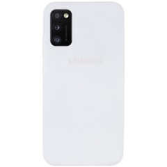 Чехол Silicone Cover Full Protective (AA) для Samsung Galaxy A41 Белый / White
