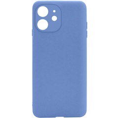 Силиконовый чехол Candy Full Camera для Apple iPhone 12 (6.1") Голубой / Mist blue