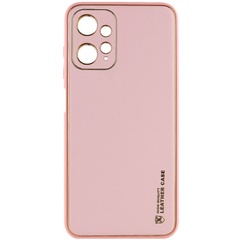 Кожаный чехол Xshield для Xiaomi Redmi Note 12 4G Розовый / Pink