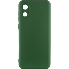Чехол Silicone Cover Lakshmi Full Camera (A) для Samsung Galaxy A03 Core Зеленый / Dark green