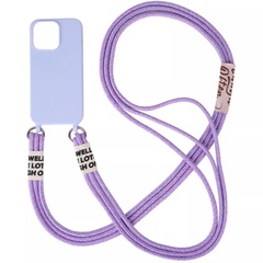 Чохол Cord case з довгим кольоровим ремінцем для Apple iPhone 11 Pro Max (6.5"), Фіолетовий