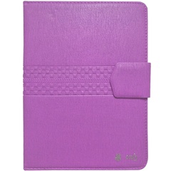 Универсальный чехол книжка Only с тиснением для планшета 9-10" Фиолетовый