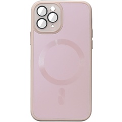 Чехол TPU+Glass Sapphire Midnight with MagSafe для Apple iPhone 13 Pro (6.1") Розовый / Pink Sand