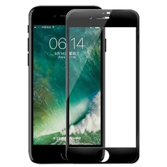 Защитное цветное 3D стекло Mocoson (full glue) для Apple iPhone 7 / 8 / SE (2020) (4.7") Черный