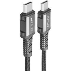 Дата кабель Acefast C1-09 USB-C to USB-C PD240W 40Gbps USB 4 aluminum alloy (1m), Black / Gray