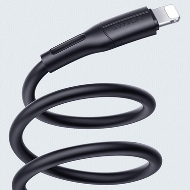 Дата кабель USAMS US-SJ500 U68 USB to Lightning (1m), Чорний