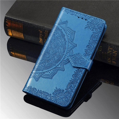 Кожаный чехол (книжка) Art Case с визитницей для TECNO POP 3 Синий
