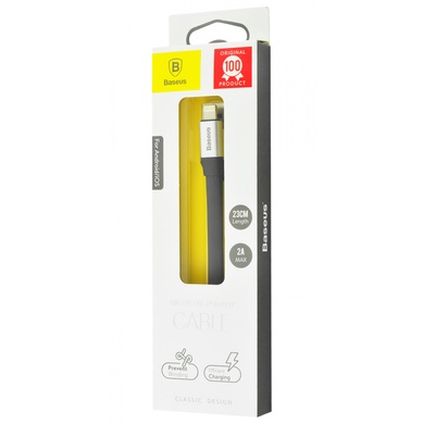 Дата кабель Baseus Nimble Portable USB to Lightning (23см) (CALMBJ-B01), Серебряный
