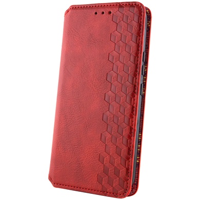 Шкіряний чохол книжка GETMAN Cubic (PU) для Samsung Galaxy A35, Червоний